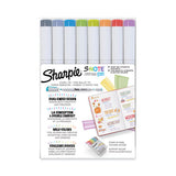 S-note Creative Markers, Assorted Ink Colors, Bullet-chisel Tip, White Barrel, 16-pack