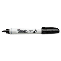 Brush Tip Permanent Marker, Twin Tip, Brush/ultra-fine Tip, Assorted Colors, 12/pack