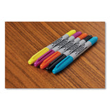 Brush Tip Permanent Marker, Twin Tip, Brush/ultra-fine Tip, Assorted Colors, 12/pack