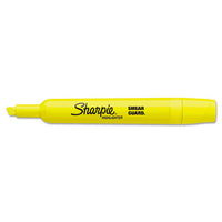 Tank Style Highlighters, Chisel Tip, Yellow, Dozen