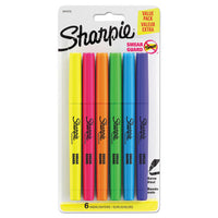 Pocket Style Highlighters, Chisel Tip, Fluorescent Yellow, Dozen