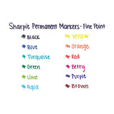 Fine Tip Permanent Marker, Green, Dozen