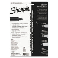 Super Permanent Marker, Fine Bullet Tip, Black, 6-pack