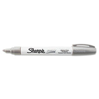 Permanent Paint Marker, Medium Bullet Tip, Silver