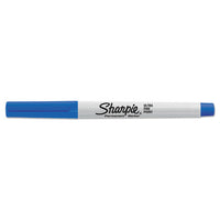 Ultra Fine Tip Permanent Marker, Extra-fine Needle Tip, Blue, Dozen