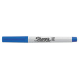 Ultra Fine Tip Permanent Marker, Extra-fine Needle Tip, Blue, Dozen