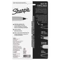 Ultra Fine Tip Permanent Marker, Extra-fine Needle Tip, Black, 5-pack