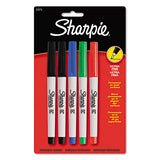 Ultra Fine Tip Permanent Marker, Extra-fine Needle Tip, Assorted Colors, 5-set
