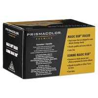 Magic Rub Eraser, Rectangular, Medium, Off White, Vinyl, Dozen