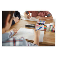 Low-odor Dry Erase Marker, Eraser & Cleaner Kit, Assorted Tips, Assorted Colors, 12-set