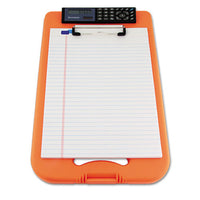 Deskmate Ii W-calculator, 1-2" Clip Cap, 8 1-2 X 12 Sheets, Hi-vis Orange