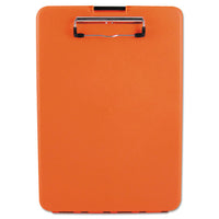 Slimmate Storage Clipboard, 1-2" Clip Capacity, 8 1-2 X 11 Sheets, Hi-vis Orange