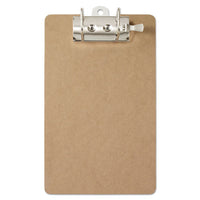 Recycled Hardboard Archboard Clipboard, 2" Clip Cap, 8 1-2 X 12 Sheets, Brown