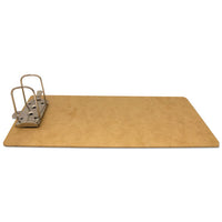 Recycled Hardboard Archboard Clipboard, 2" Clip Cap, 8 1-2 X 14 Sheets, Brown