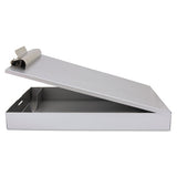 Redi-rite Aluminum Storage Clipboard, 1" Clip Cap, Holds 8.5 X 12 Sheets, Silver