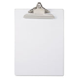 Recycled Plastic Clipboard With Ruler Edge, 1" Clip Cap, 8 1-2 X 12 Sheet, Clear