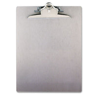 Aluminum Clipboard W-high-capacity Clip, 1" Clip Cap, 8 1-2 X 12 Sheets, Silver