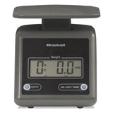 Electronic Postal Scale, 7 Lb Capacity, 5 1-2 X 5 1-5 Platform, Gray