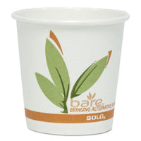 Bare By Solo Eco-forward Recycled Content Pcf Paper Hot Cups, 10 Oz, 1,000-ct