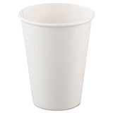 Polycoated Hot Paper Cups, 10 Oz, White