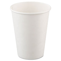 Single-sided Poly Paper Hot Cups, 6oz, White, 50-pack, 20 Packs-carton