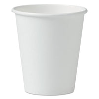 Single-sided Poly Paper Hot Cups, 6oz, White, 50-pack, 20 Packs-carton