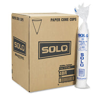 Cone Water Cups, Cold, Paper, 4oz, White, 200-bag, 25 Bags-carton