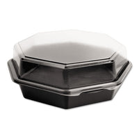 Octaview Cf Containers, Black-clear, 42oz, 9.57w X 9.18d X 3.15h, 100-carton