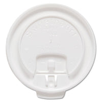 Liftbk & Lock Tab Cup Lids For Foam Cups, Fits 10oz Cups, White, 2000-carton