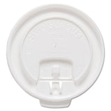 Liftbk & Lock Tab Cup Lids For Foam Cups, Fits 10oz Cups, White, 2000-carton