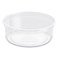 Bare Eco-forward Rpet Deli Containers, 4.6" Dia, Clear, 500-carton