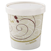 Flexstyle Double Poly Paper Containers, 16 Oz, Symphony, 50-sleeve, 10 Sleeves-carton