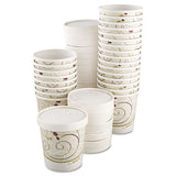Flexstyle Double Poly Paper Containers, 16 Oz, Symphony, 50-sleeve, 10 Sleeves-carton