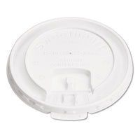 Lift Back And Lock Tab Cup Lids, For 10oz Cups, White, 100-sleeve, 20 Sleeves-ct