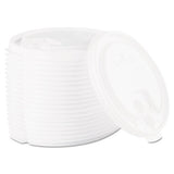 Lift Back And Lock Tab Cup Lids, 10-24 Oz Cups, White, 100-sleeve, 10 Sleeves-carton