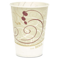 Waxed Paper Cold Cups, 9 Oz., Symphony Design, 100-bag