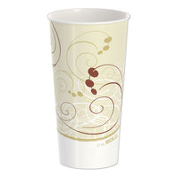 Double Sided Poly Paper Cold Cups, 21 Oz, Symphony Design, 50-pack, 20 Packs-carton