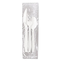 Reliance Medium Heavy Weight Cutlery Kit: Knife-fork-spoon, White, 500 Packs-ct