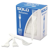 Boxed Reliance Medium Heavy Weight Cutlery, Fork, White, 1000-carton