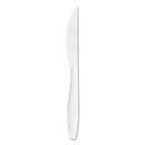 Reliance Medium Heavy Weight Cutlery, Standard Size, Knife, Bulk, White, 1000-ct