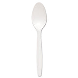 Regal Mediumweight Cutlery, Full-size, Teaspoon, White, 1000-carton