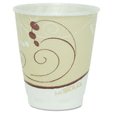 Symphony Design Trophy Foam Hot-cold Drink Cups, 12 Oz, Beige, 100-pack