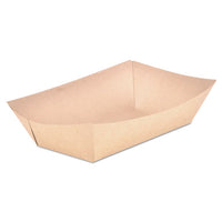 Food Trays, Paperboard, Brown Kraft, 5-lb Capacity, 500-carton