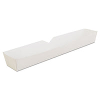 Hot Dog Tray, White, 10 1-4 X 1 1-2 X 1 1-4, Paperboard, 500-carton