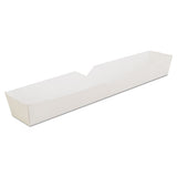 Hot Dog Tray, White, 10 1-4 X 1 1-2 X 1 1-4, Paperboard, 500-carton
