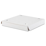 Lock-corner Pizza Boxes, Cardboard, For 8" Slices, White, 400-carton