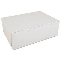 Non-window Bakery Boxes, 14.5 X 10.5 X 5, White, 100-carton