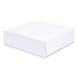 Bakery Boxes, 9 X 9 X 2.5, White, Paper, 250/carton
