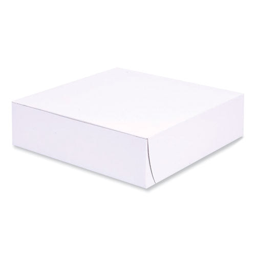 Bakery Boxes, 9 X 9 X 2.5, White, Paper, 250/carton