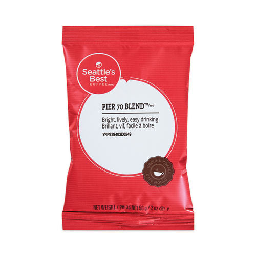 Premeasured Coffee Packs, Pier 70 Blend, 2.1 Oz Packet, 72-box